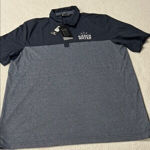 Travis Mathew dark Blue Polo Shirt Classic Style